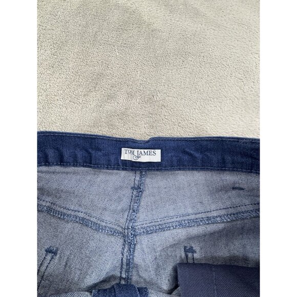 Tom James Blue Delta Jeans Mens Blue Denim 40" Waist Custom Stretch USA - Picture 5 of 10
